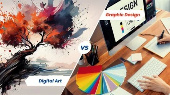 Digital Art vs Graphic Design: Similarities, Differences & Other Key Factors