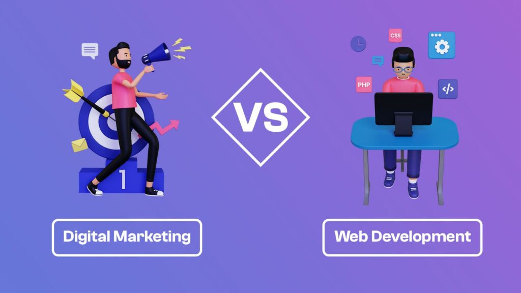 Differences Between Digital Marketing Vs Web Development
